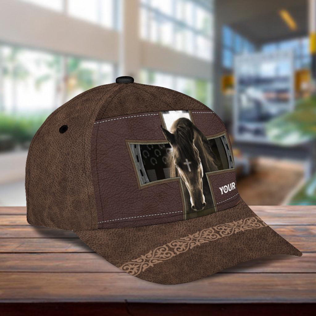 Personalized Horse Classic Cap, Personalized Gift for Horse Lovers Trucker Hats Custom Hats Gifts For Men & Women