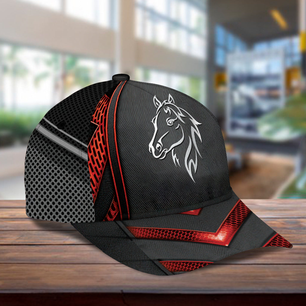 Personalized Horse Classic Cap, Personalized Gift for Horse Lovers Trucker Hats Custom Hats Gifts For Men & Women