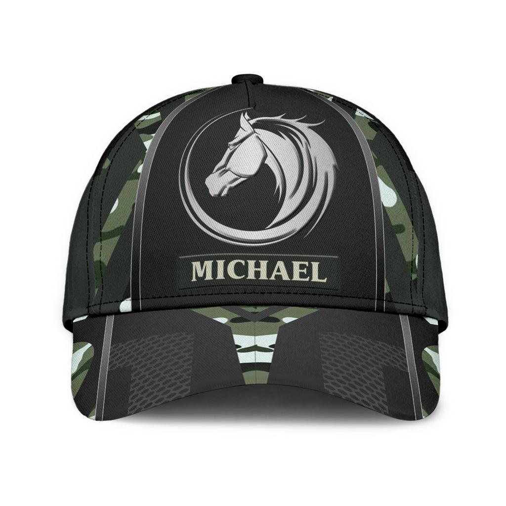 Personalized Horse Classic Cap, Personalized Gift for Horse Lovers Trucker Hats Custom Hats Gifts For Men & Women