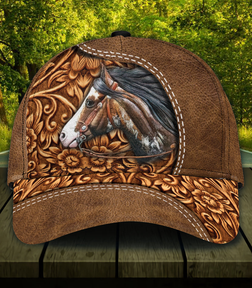 Personalized Horse Classic Cap, Personalized Gift for Horse Lovers Trucker Hats Custom Hats Gifts For Men & Women