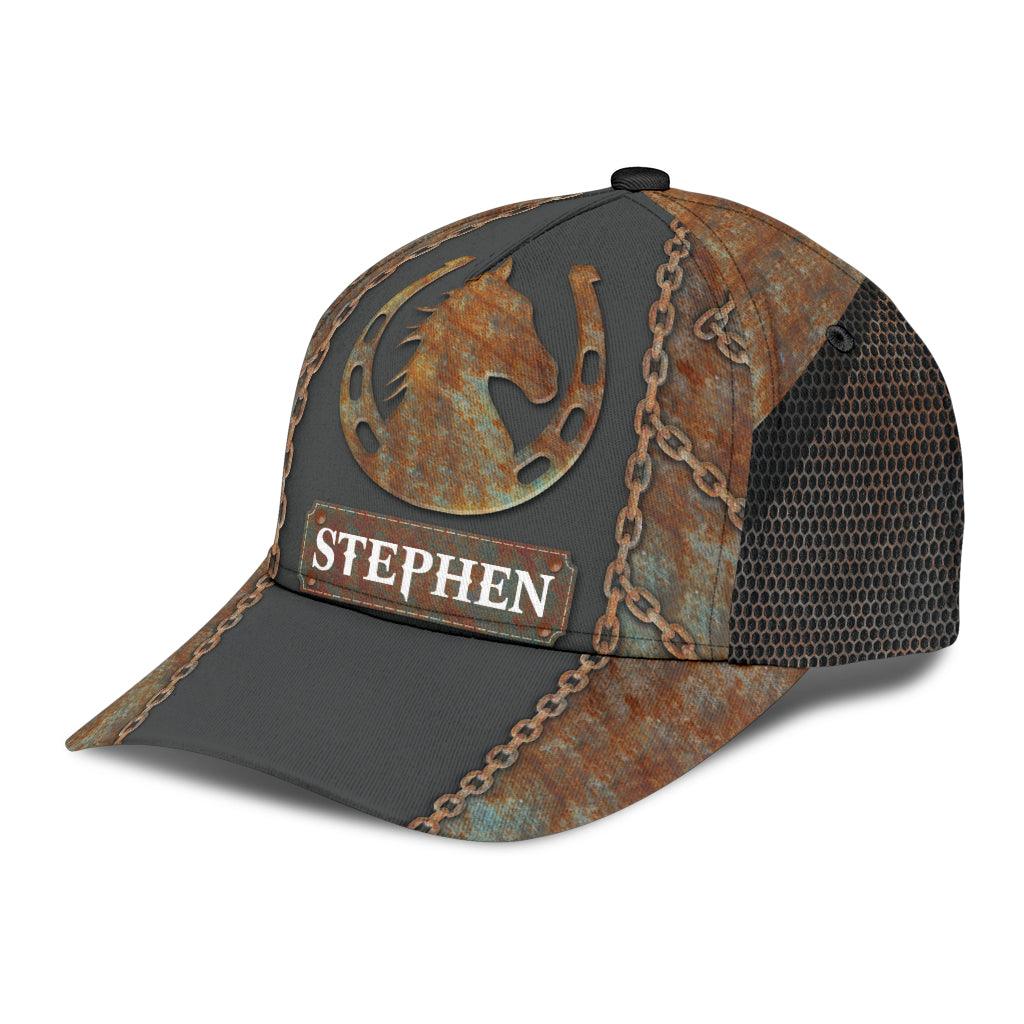 Personalized Horse Classic Cap, Personalized Gift for Horse Lovers Trucker Hats Custom Hats Gifts For Men & Women