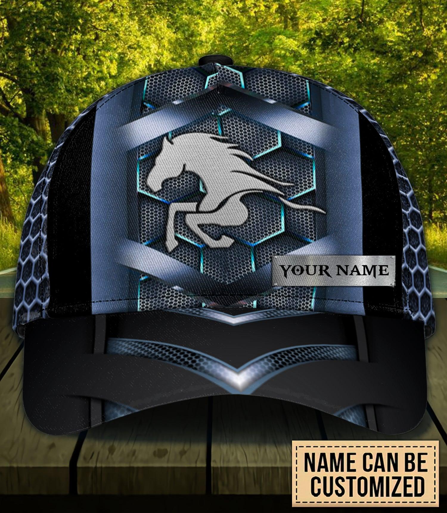 Personalized Horse Classic Cap, Personalized Gift for Horse Lovers Trucker Hats Custom Hats Gifts For Men & Women