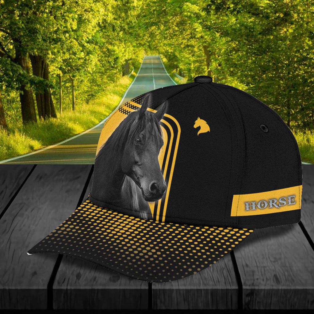 Personalized Horse Classic Cap, Personalized Gift for Horse Lovers Trucker Hats Custom Hats Gifts For Men & Women