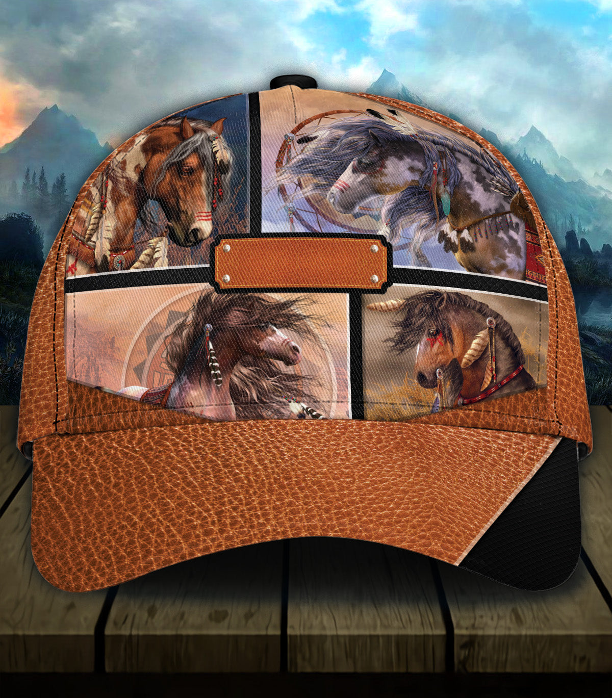 Personalized Horse Classic Cap, Personalized Gift for Horse Lovers Trucker Hats Custom Hats Gifts For Men & Women