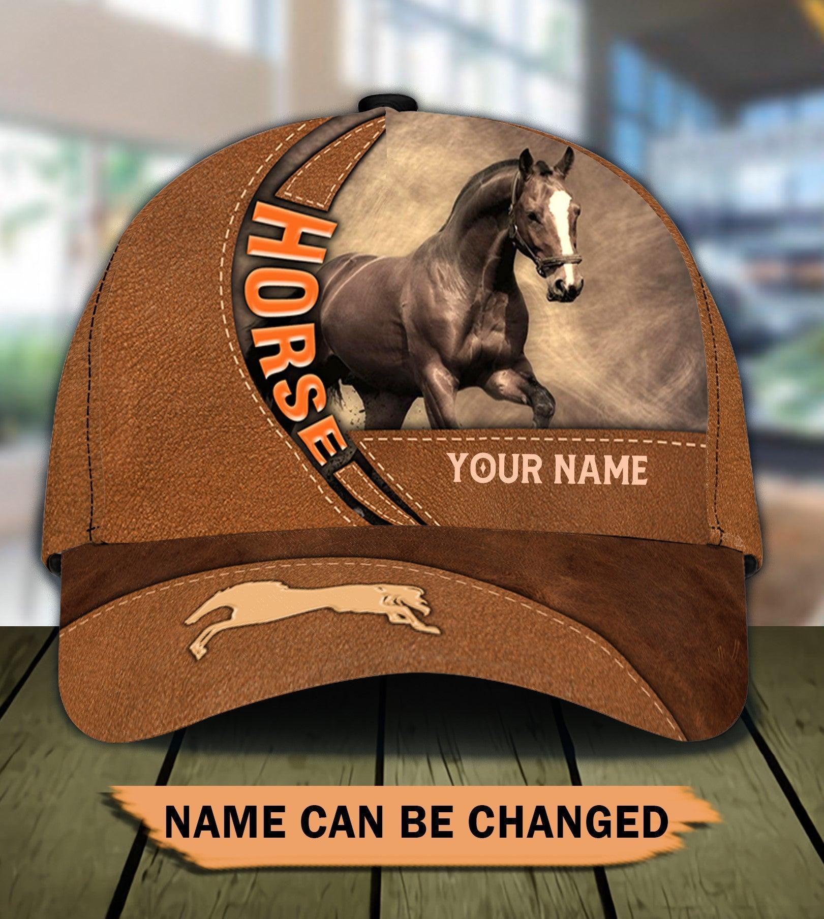 Personalized Horse Classic Cap, Personalized Gift for Horse Lovers Trucker Hats Custom Hats Gifts For Men & Women