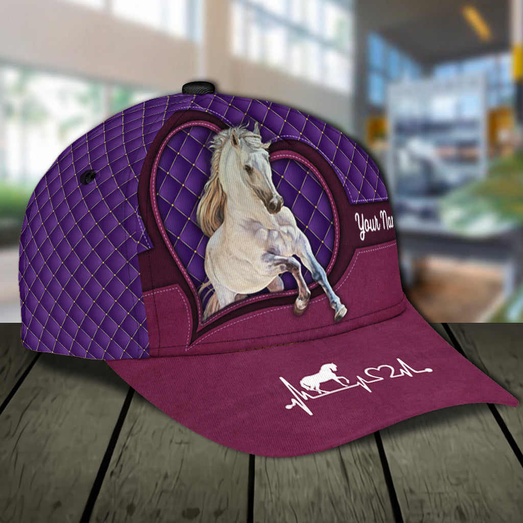 Personalized Horse Classic Cap, Personalized Gift for Horse Lovers  Trucker Hats Custom Hats Gifts For Men & Women