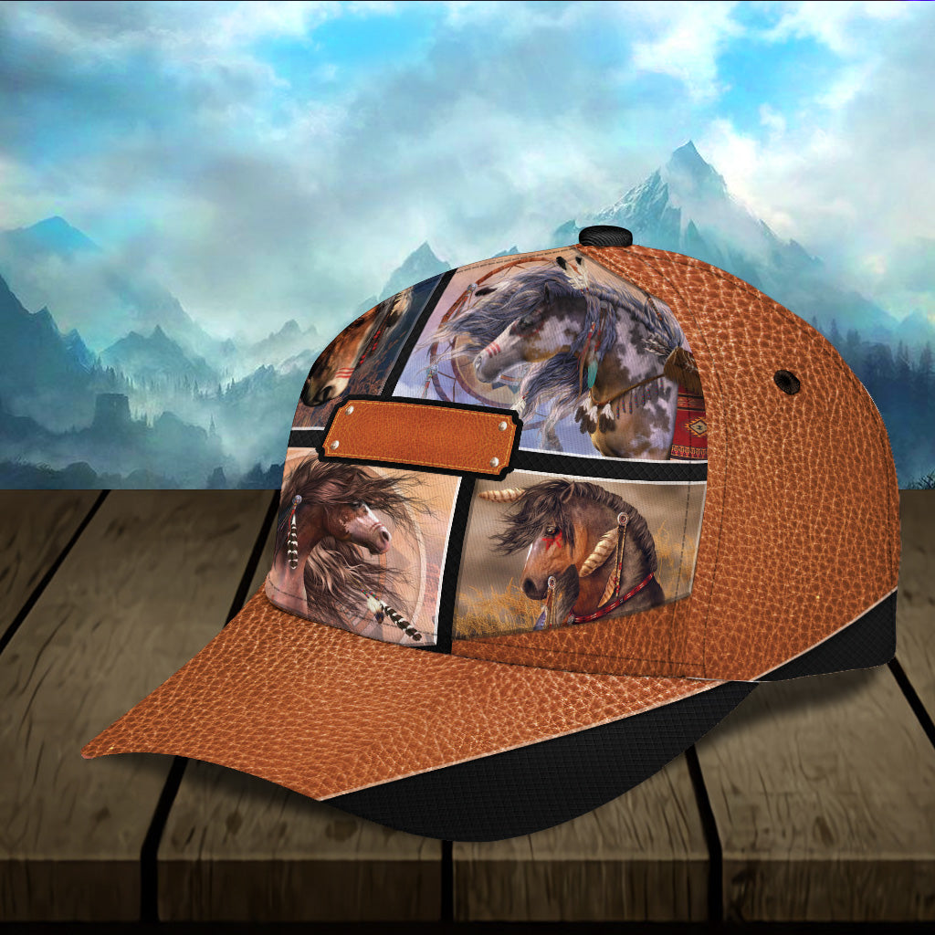 Personalized Horse Classic Cap, Personalized Gift for Horse Lovers Trucker Hats Custom Hats Gifts For Men & Women