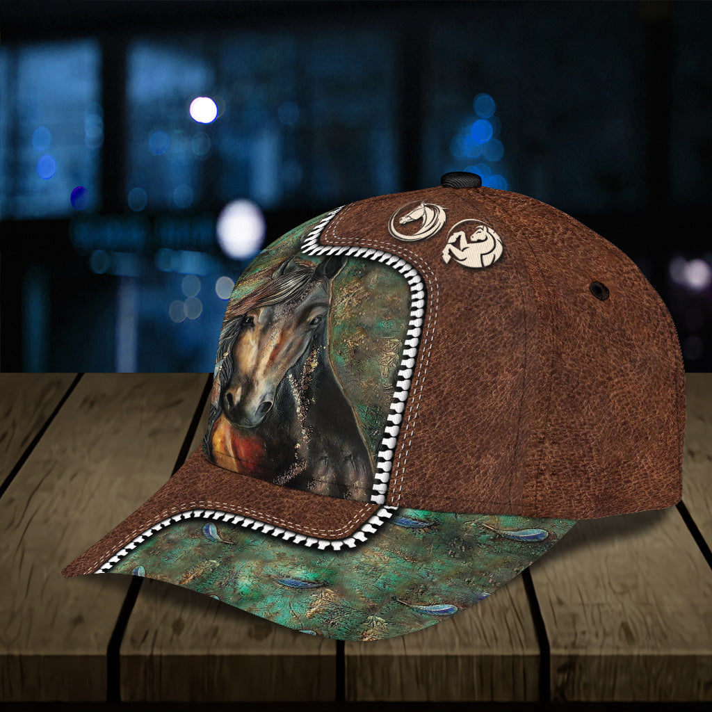 Personalized Horse Classic Cap, Personalized Gift for Horse Lovers Trucker Hats Custom Hats Gifts For Men & Women