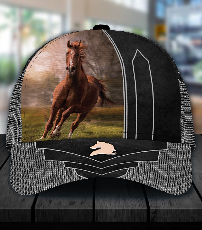 Personalized Horse Classic Cap, Personalized Gift for Horse Lovers Trucker Hats Custom Hats Gifts For Men & Women