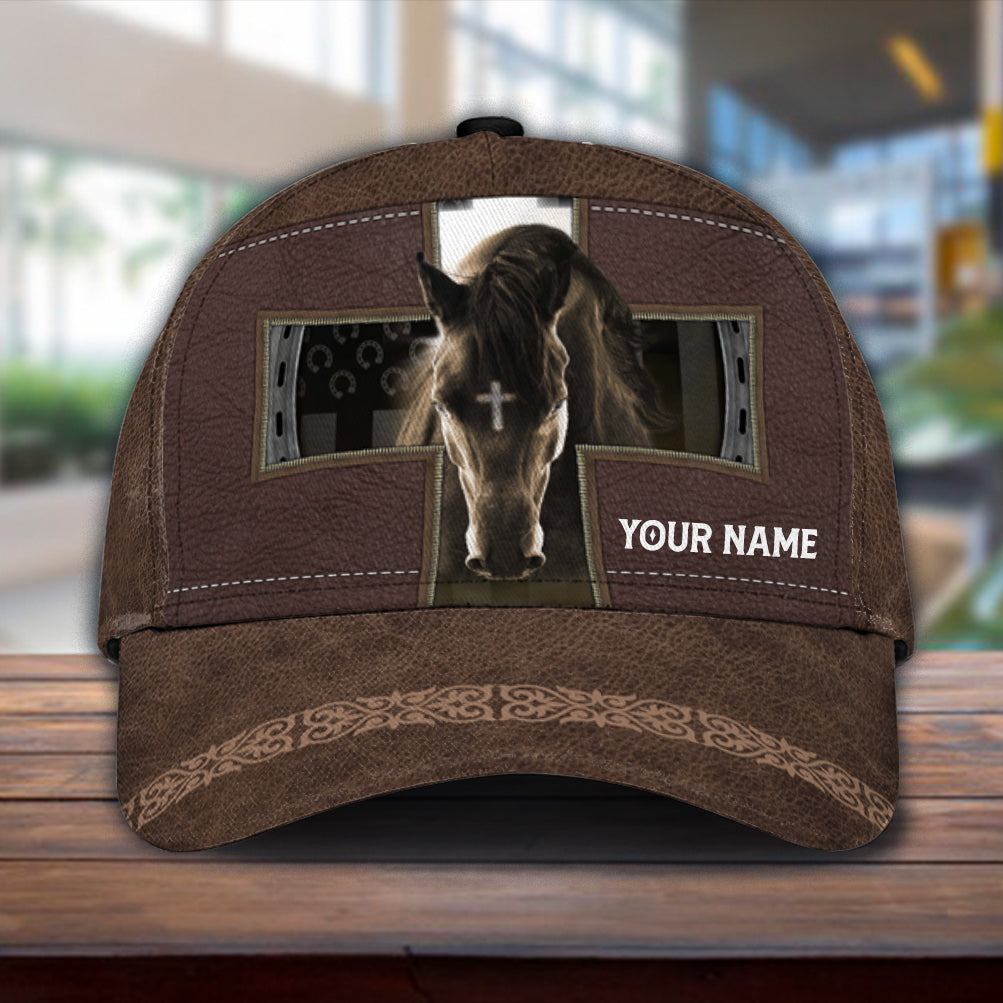 Personalized Horse Classic Cap, Personalized Gift for Horse Lovers Trucker Hats Custom Hats Gifts For Men & Women