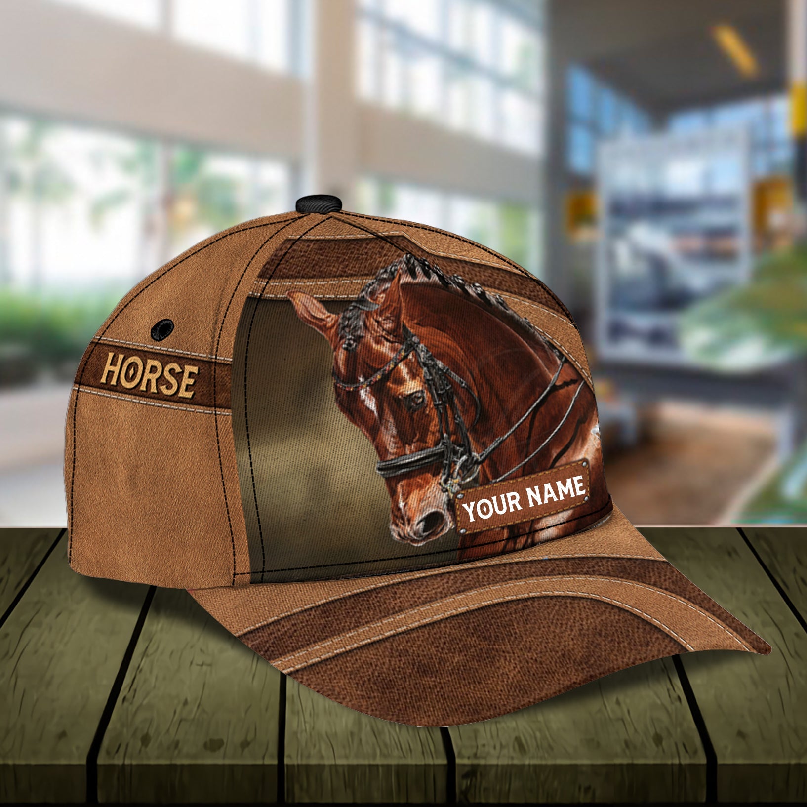 Personalized Horse Classic Cap, Personalized Gift for Horse Lovers Trucker Hats Custom Hats Gifts For Men & Women