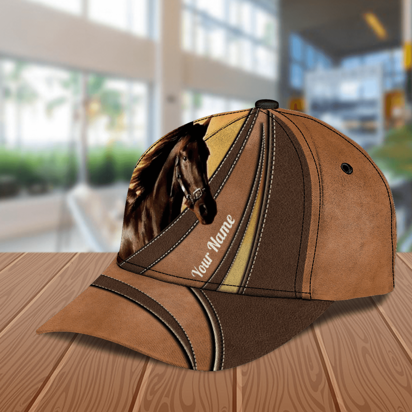 Personalized Horse Classic Cap, Personalized Gift for Horse Lovers Trucker Hats Custom Hats Gifts For Men & Women