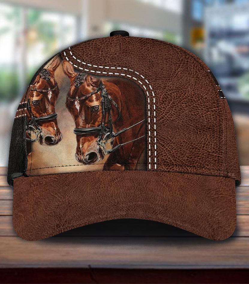 Personalized Horse Classic Cap, Personalized Gift for Horse Lovers Trucker Hats Custom Hats Gifts For Men & Women