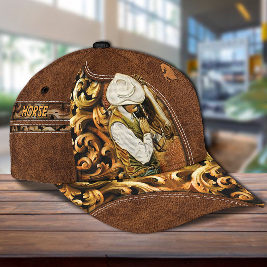 Personalized Horse Classic Cap, Personalized Gift for Horse Lovers Trucker Hats Custom Hats Gifts For Men & Women