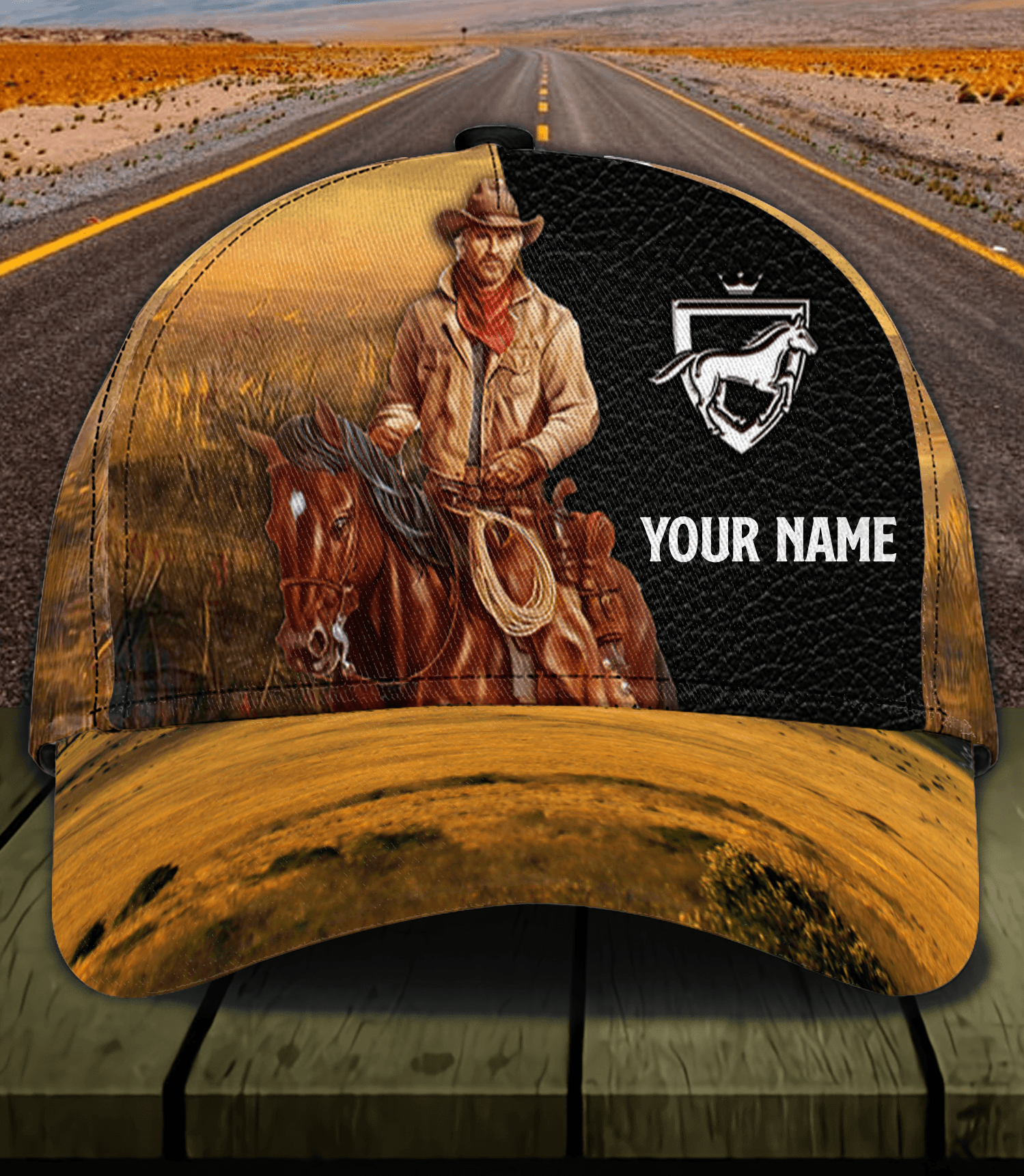 Personalized Horse Classic Cap, Personalized Gift for Horse Lovers Trucker Hats Custom Hats Gifts For Men & Women