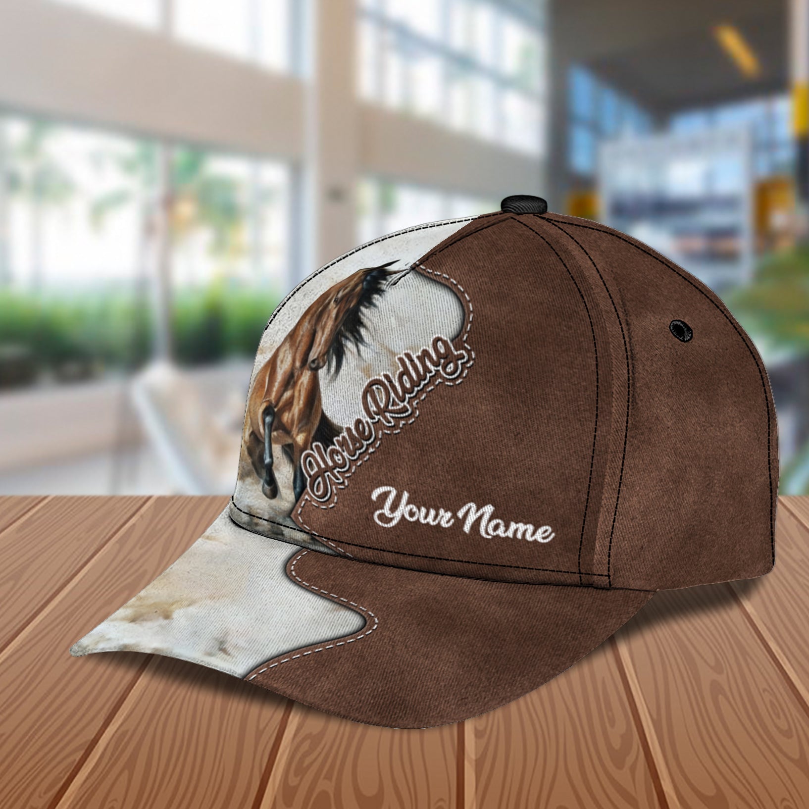 Personalized Horse Classic Cap, Personalized Gift for Horse Lovers Trucker Hats Custom Hats Gifts For Men & Women
