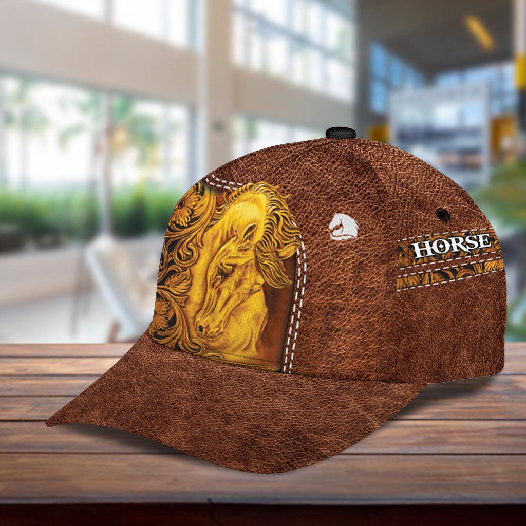 Personalized Horse Classic Cap, Personalized Gift for Horse Lovers Trucker Hats Custom Hats Gifts For Men & Women