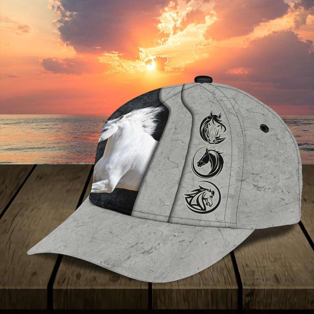 Personalized Horse Classic Cap, Personalized Gift for Horse Lovers Trucker Hats Custom Hats Gifts For Men & Women