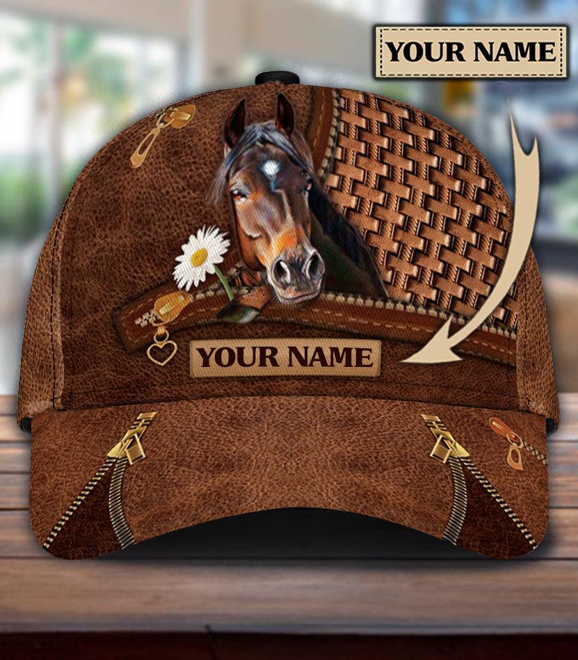 Personalized Horse Classic Cap, Personalized Gift for Horse Lovers Trucker Hats Custom Hats Gifts For Men & Women