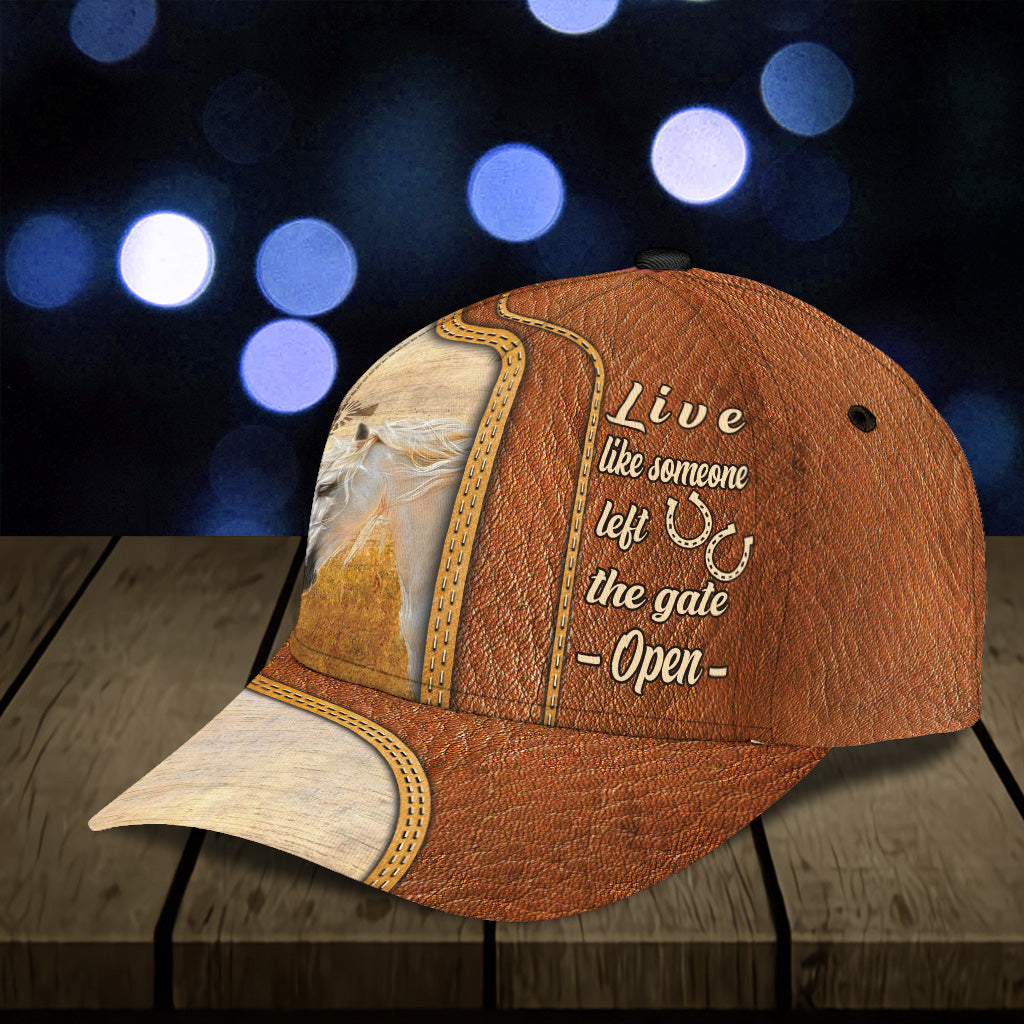 Personalized Horse Classic Cap, Personalized Gift for Horse Lovers Trucker Hats Custom Hats Gifts For Men & Women