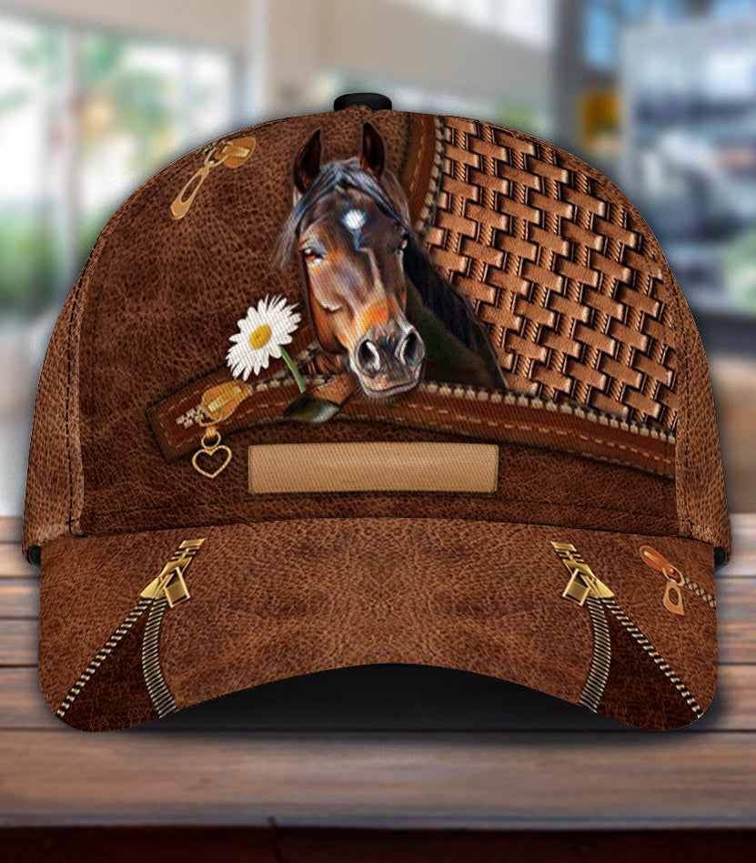 Personalized Horse Classic Cap, Personalized Gift for Horse Lovers Trucker Hats Custom Hats Gifts For Men & Women