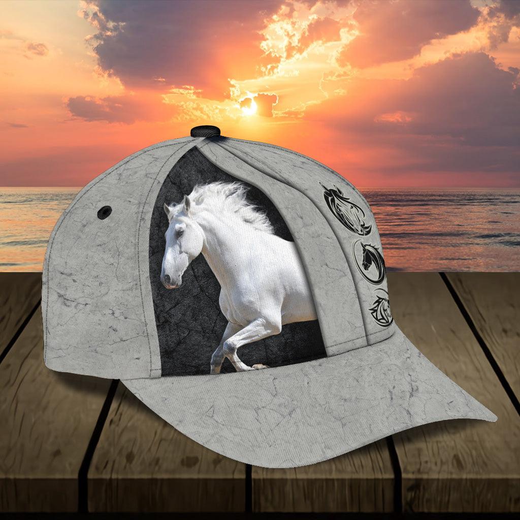 Personalized Horse Classic Cap, Personalized Gift for Horse Lovers Trucker Hats Custom Hats Gifts For Men & Women