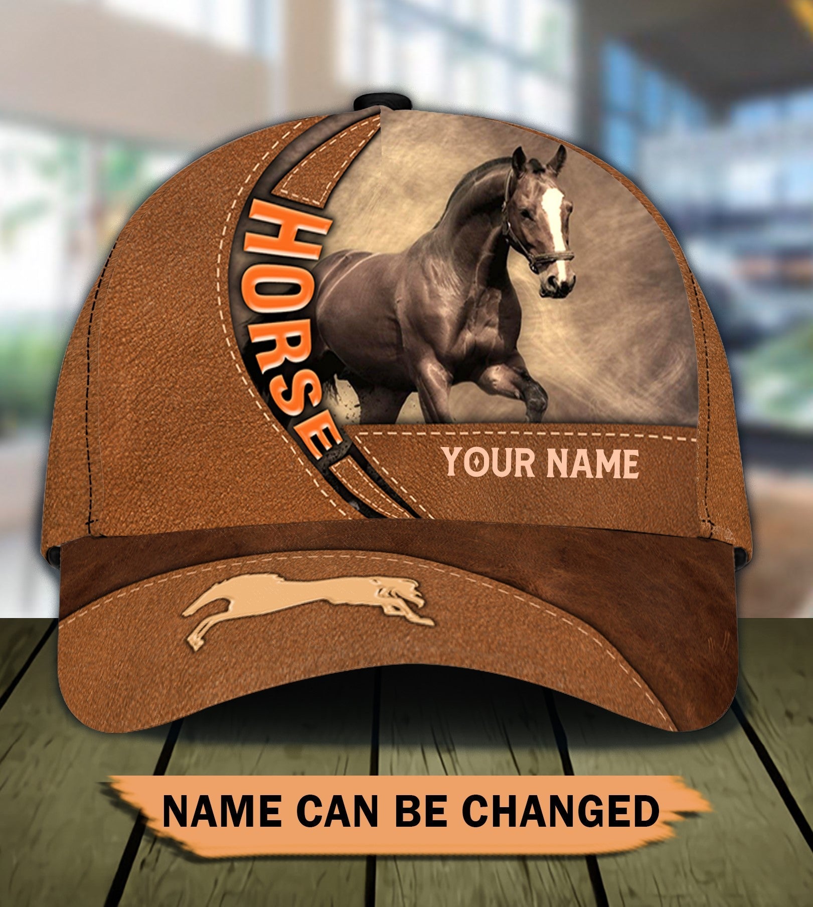 Personalized Horse Classic Cap, Personalized Gift for Horse Lovers - C Trucker Hats Custom Hats Gifts For Men & Women