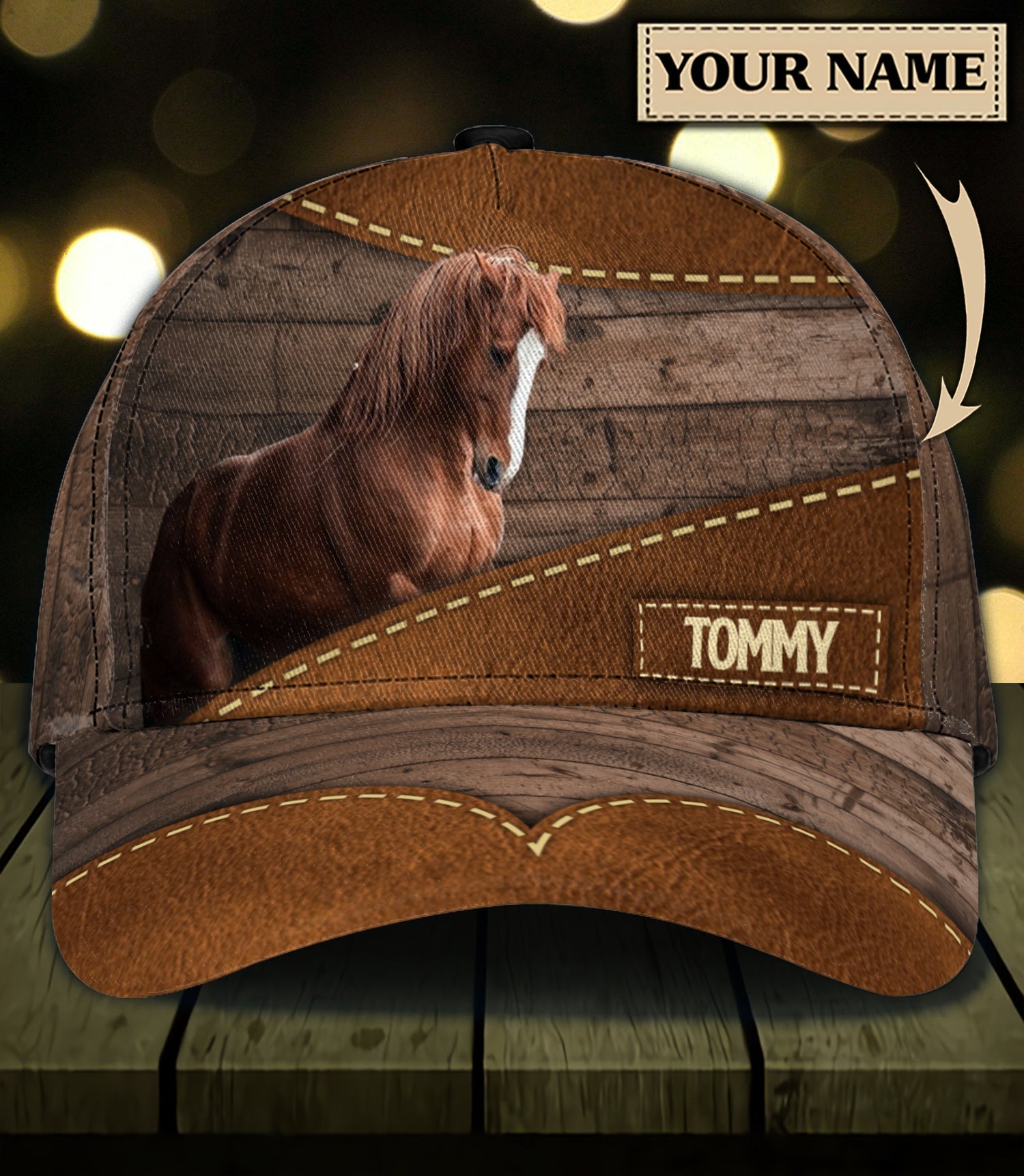 Personalized Horse Classic Cap, Personalized Gift for Horse Lovers PPF0500 Trucker Hats Custom Hats Gifts For Men & Women