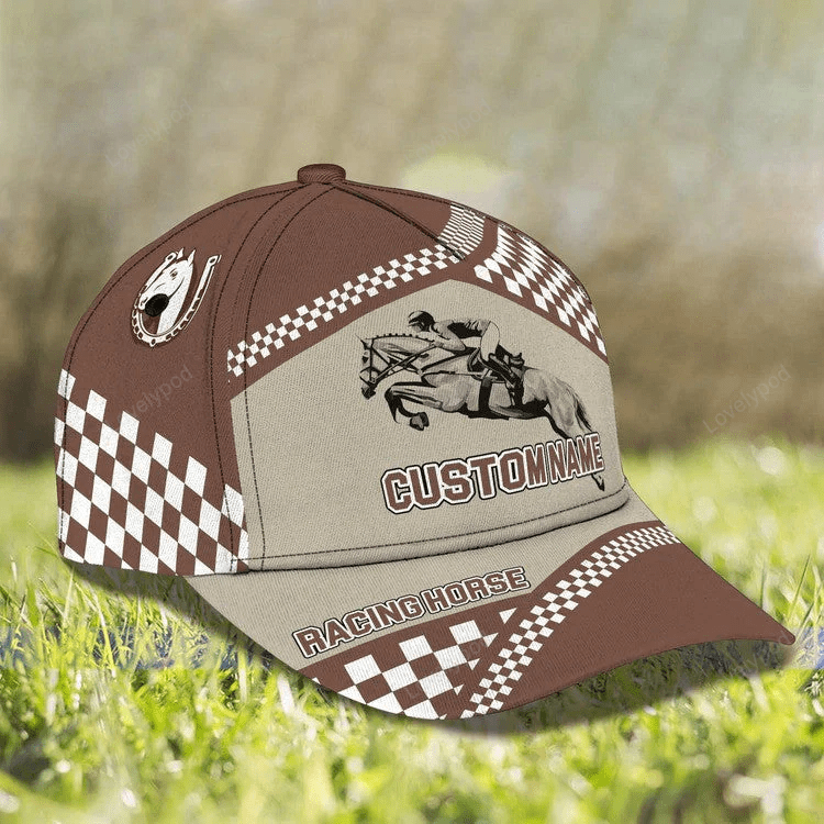 Personalized Horse Riding Cap for Horse Racing Athlete Horse Hat for Him Trucker Hats Custom Hats Gifts For Men & Women