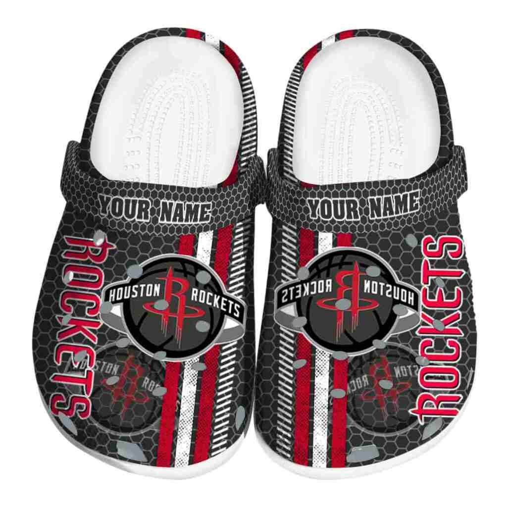 Personalized Houston Rockets Contrasting Stripes ClogTVC1801684