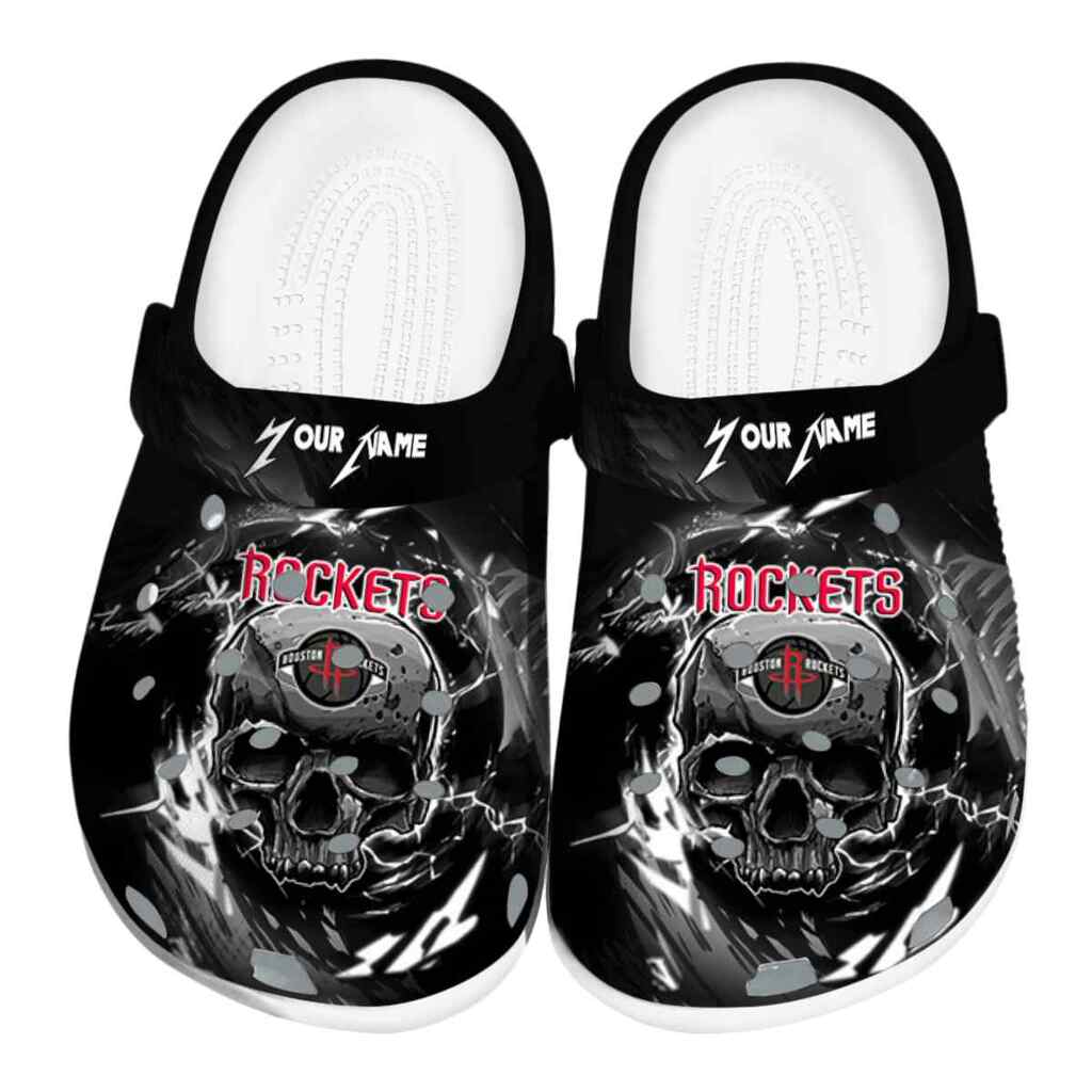 Personalized Houston Rockets Gothic Skull ClogTVC1801684