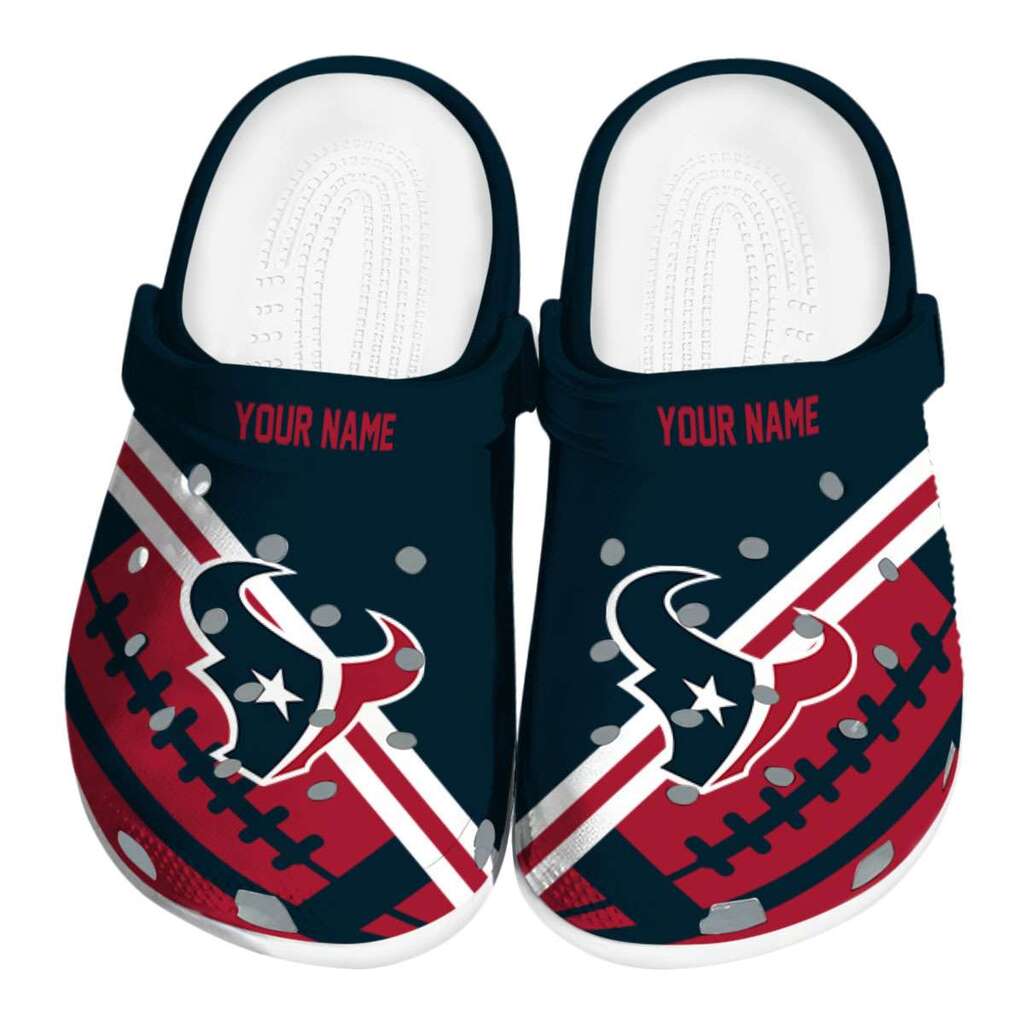 Personalized Houston Texans Football Motif ClogTVC1801996