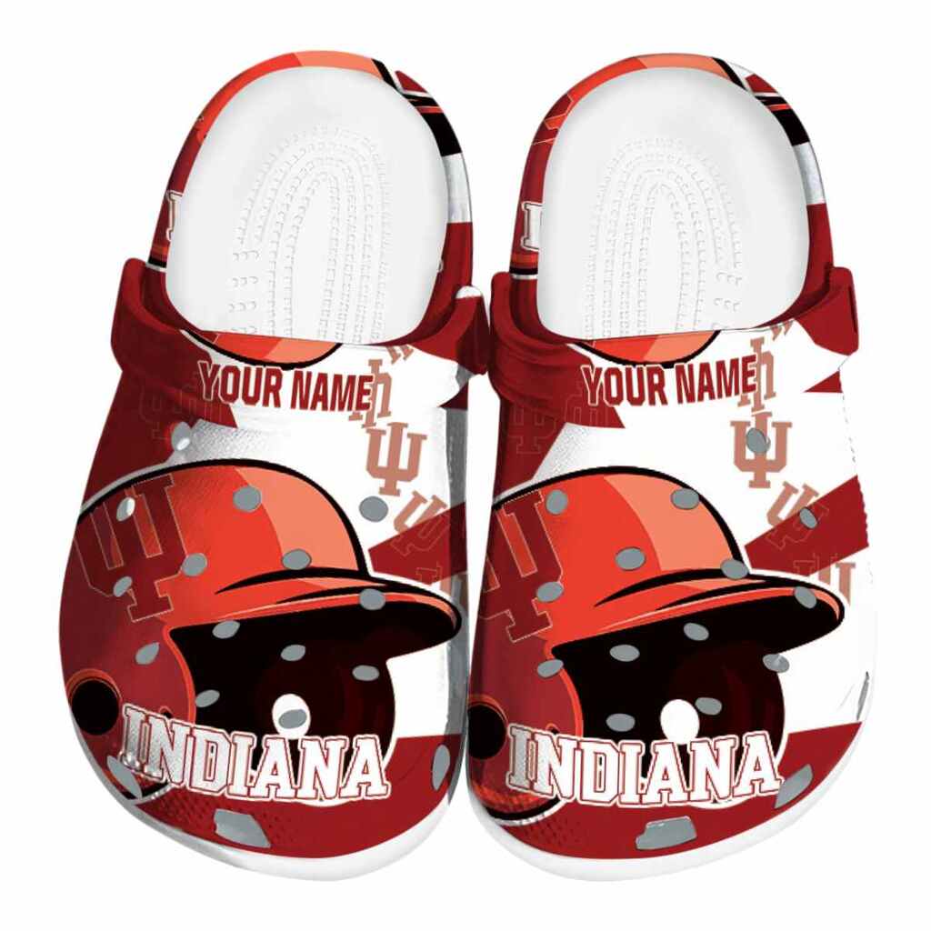 Personalized Indiana Hoosiers Baseball Helmet ClogTVC1801817