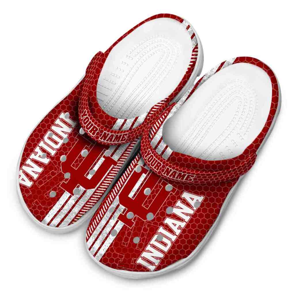 Personalized Indiana Hoosiers Contrasting Stripes ClogTVC1801721 - Image 4