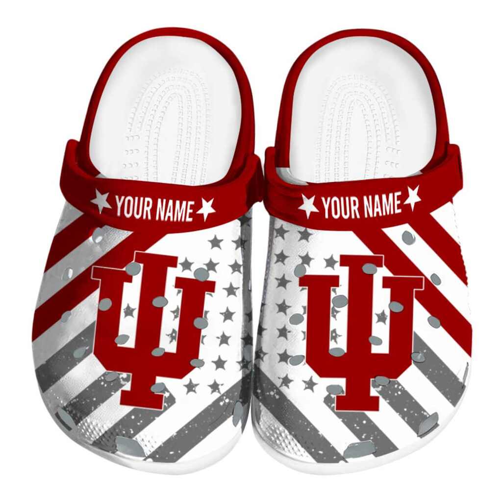 Personalized Indiana Hoosiers Star-Spangled Graphic ClogTVC1801817