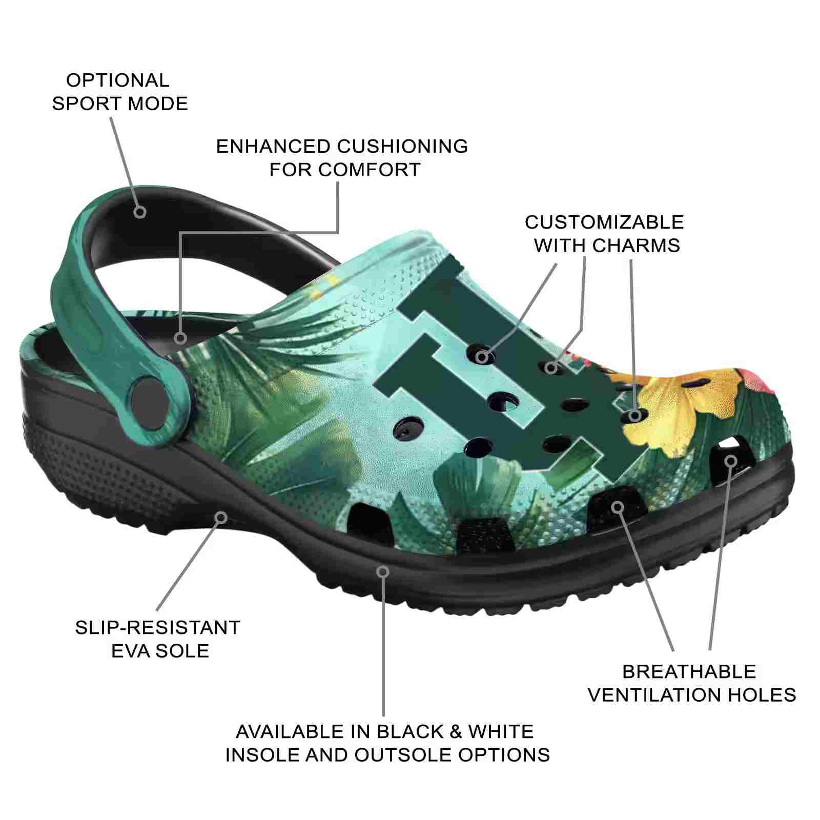 Personalized Indiana Hoosiers Tropical Vibes ClogTVC1801695 - Image 5