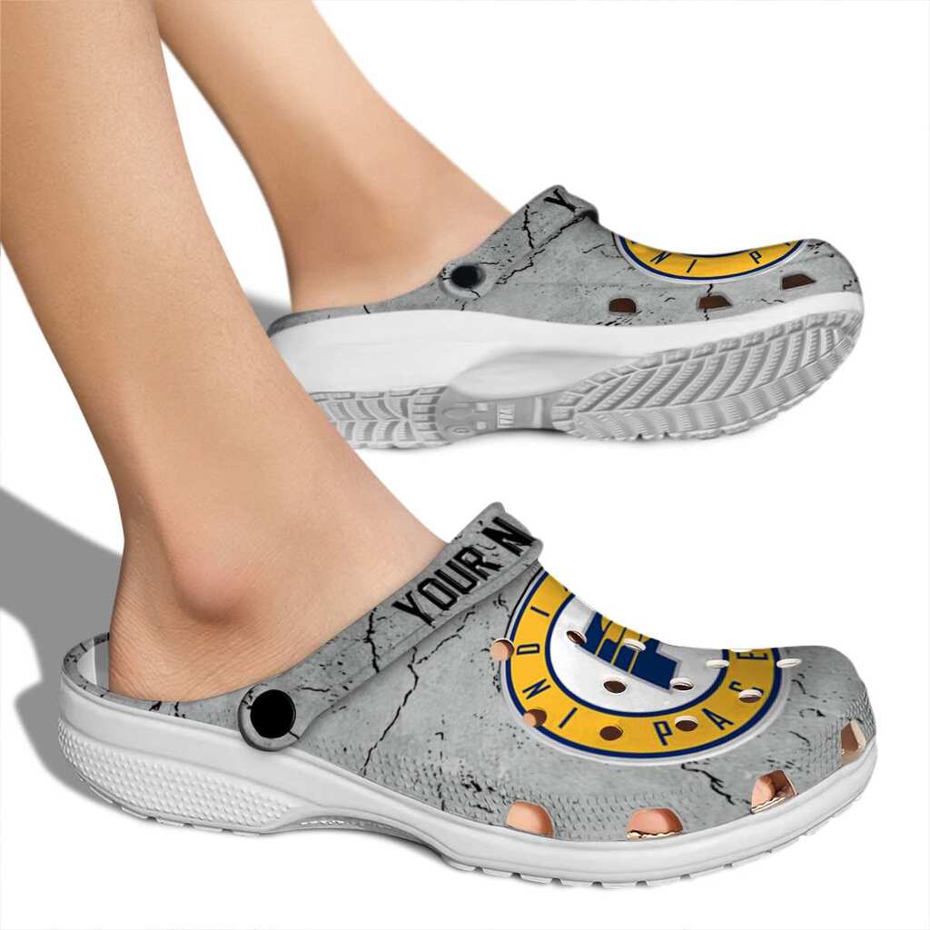 Personalized Indiana Pacers Cracked Texture ClogTVC1801707 - Image 2