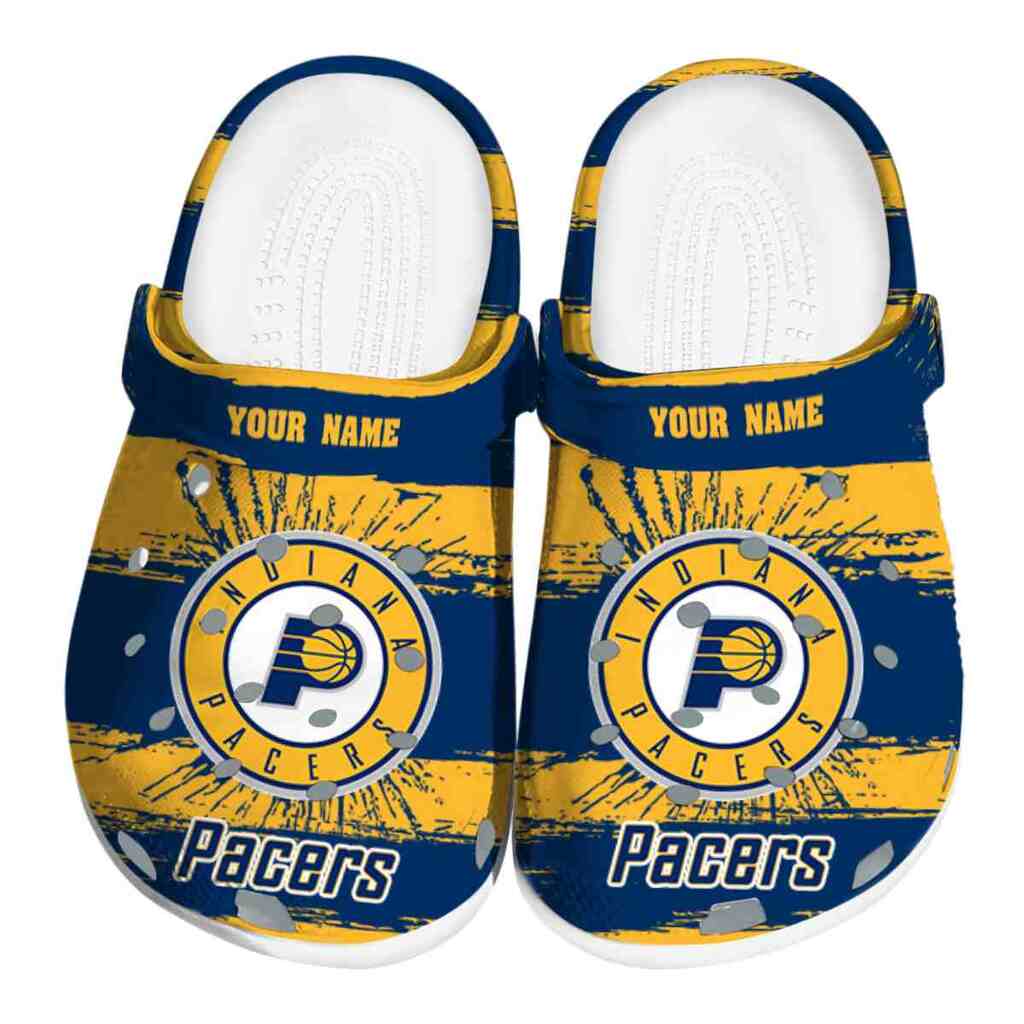 Personalized Indiana Pacers Paint Splatter Graphics ClogTVC1801707