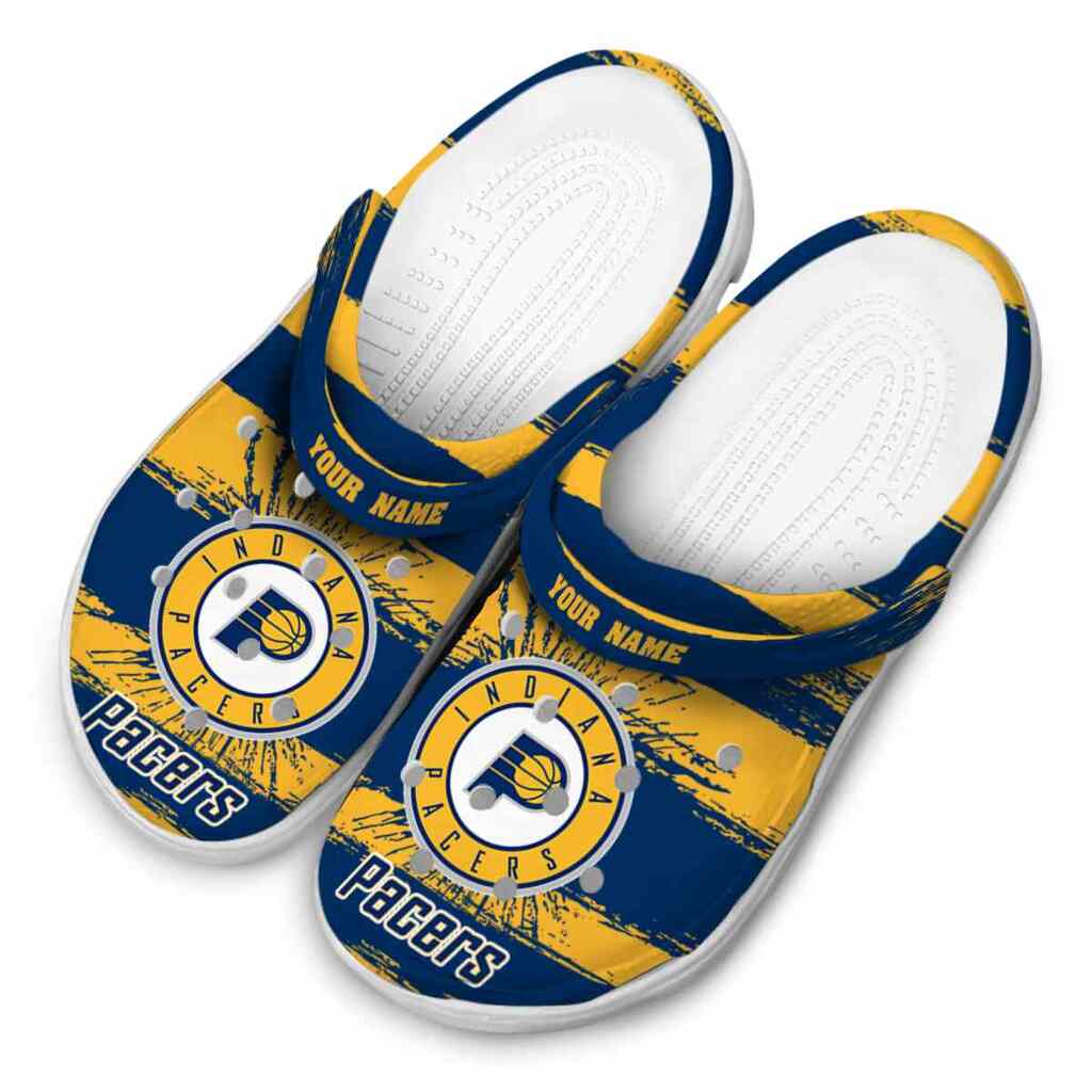 Personalized Indiana Pacers Paint Splatter Graphics ClogTVC1801707 - Image 4