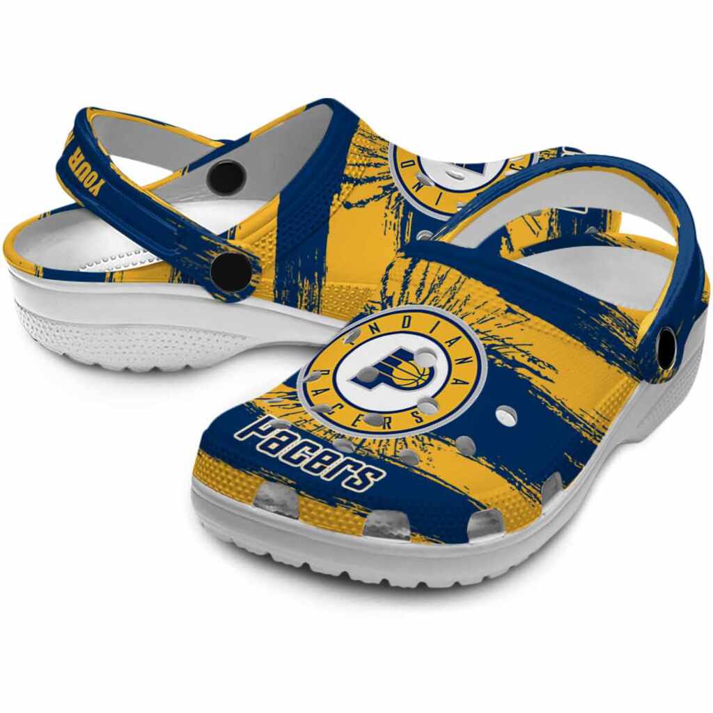 Personalized Indiana Pacers Paint Splatter Graphics ClogTVC1801707 - Image 3