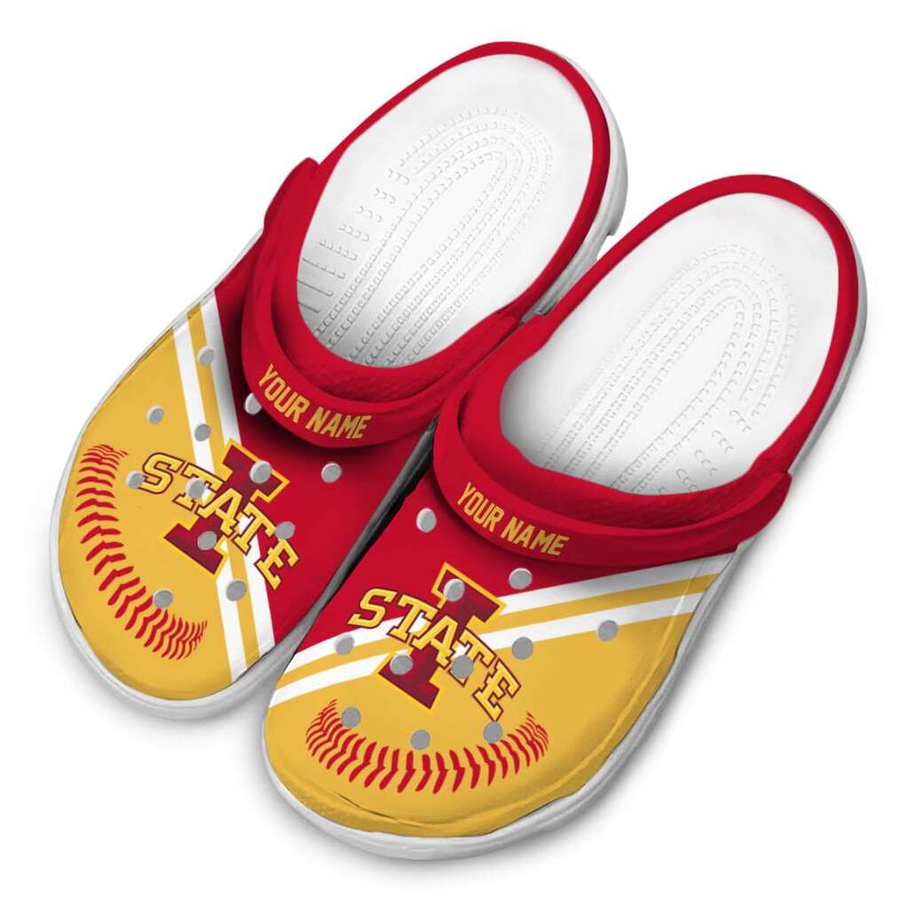 Personalized Iowa State Cyclones Baseball Motif ClogTVC1801786 - Image 4
