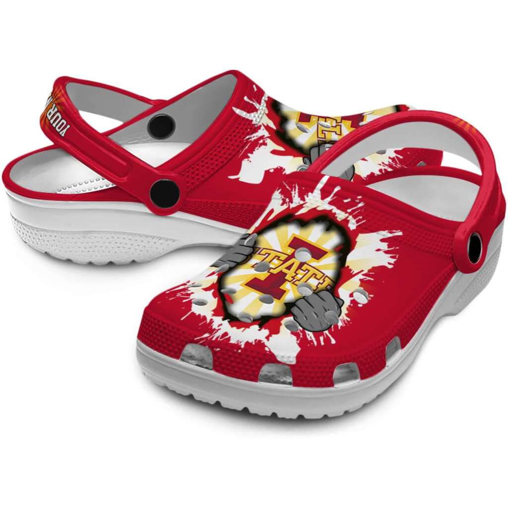 Personalized Iowa State Cyclones Gripping Hand ClogTVC1801786 - Image 3