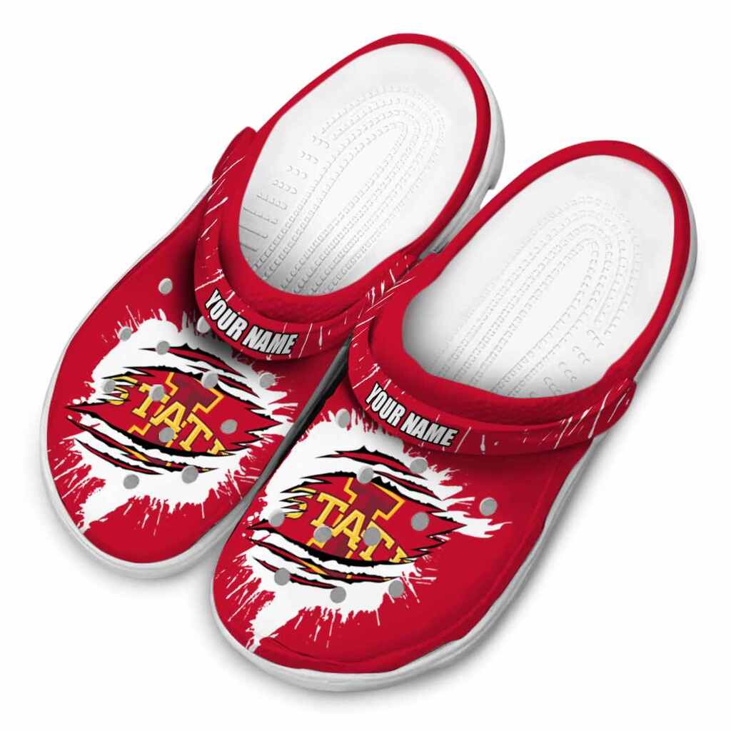Personalized Iowa State Cyclones Splash Motif Background ClogTVC1801721 - Image 4