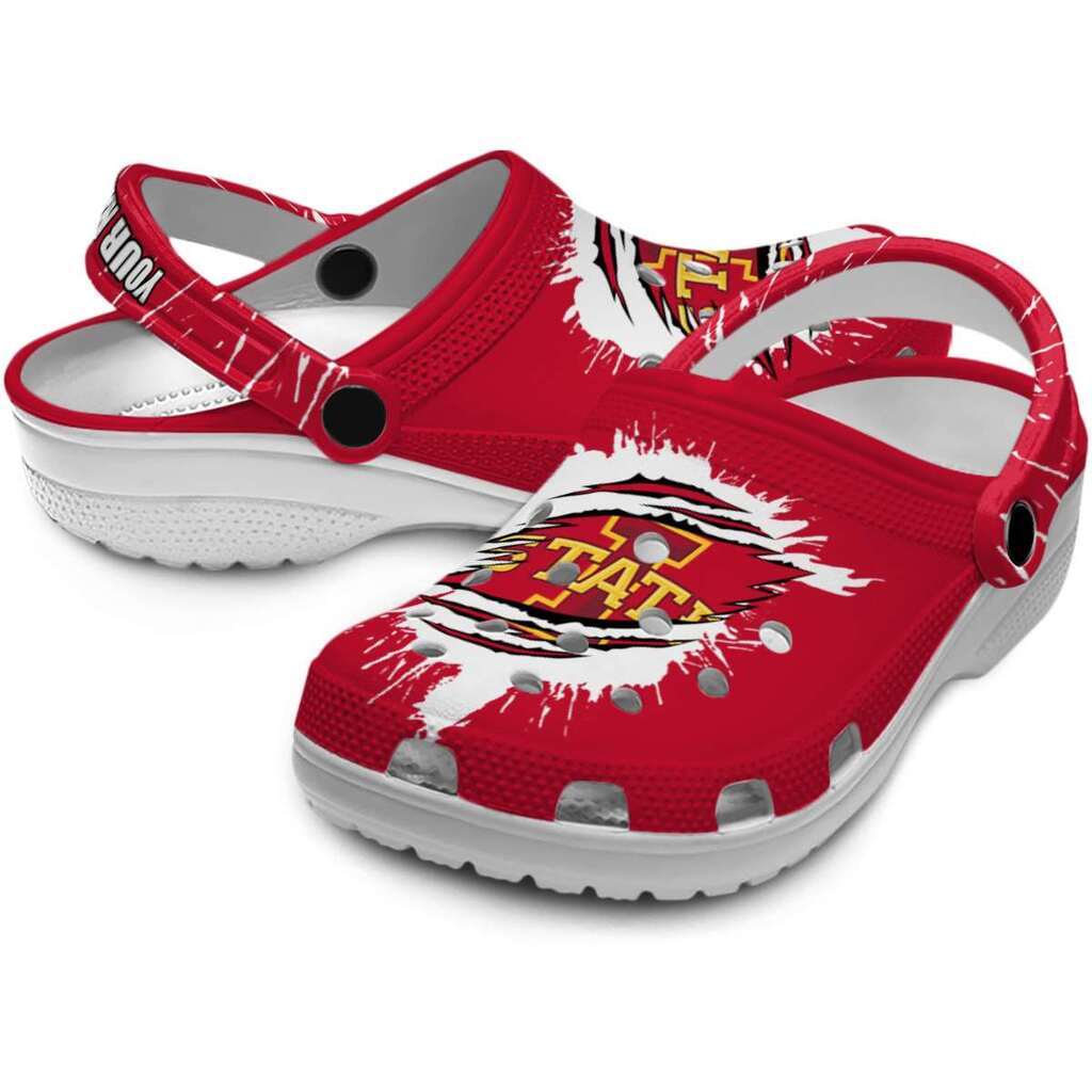 Personalized Iowa State Cyclones Splash Motif Background ClogTVC1801721 - Image 3