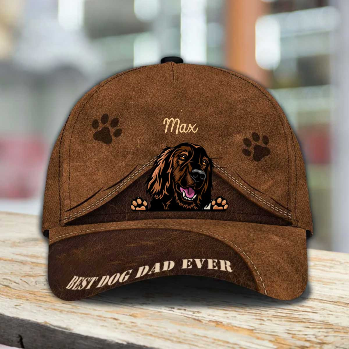 Personalized Irish Setter Hat, Custom Photo Irish Setter 3D Cap Trucker Hats Custom Hats Gifts For Men & Women