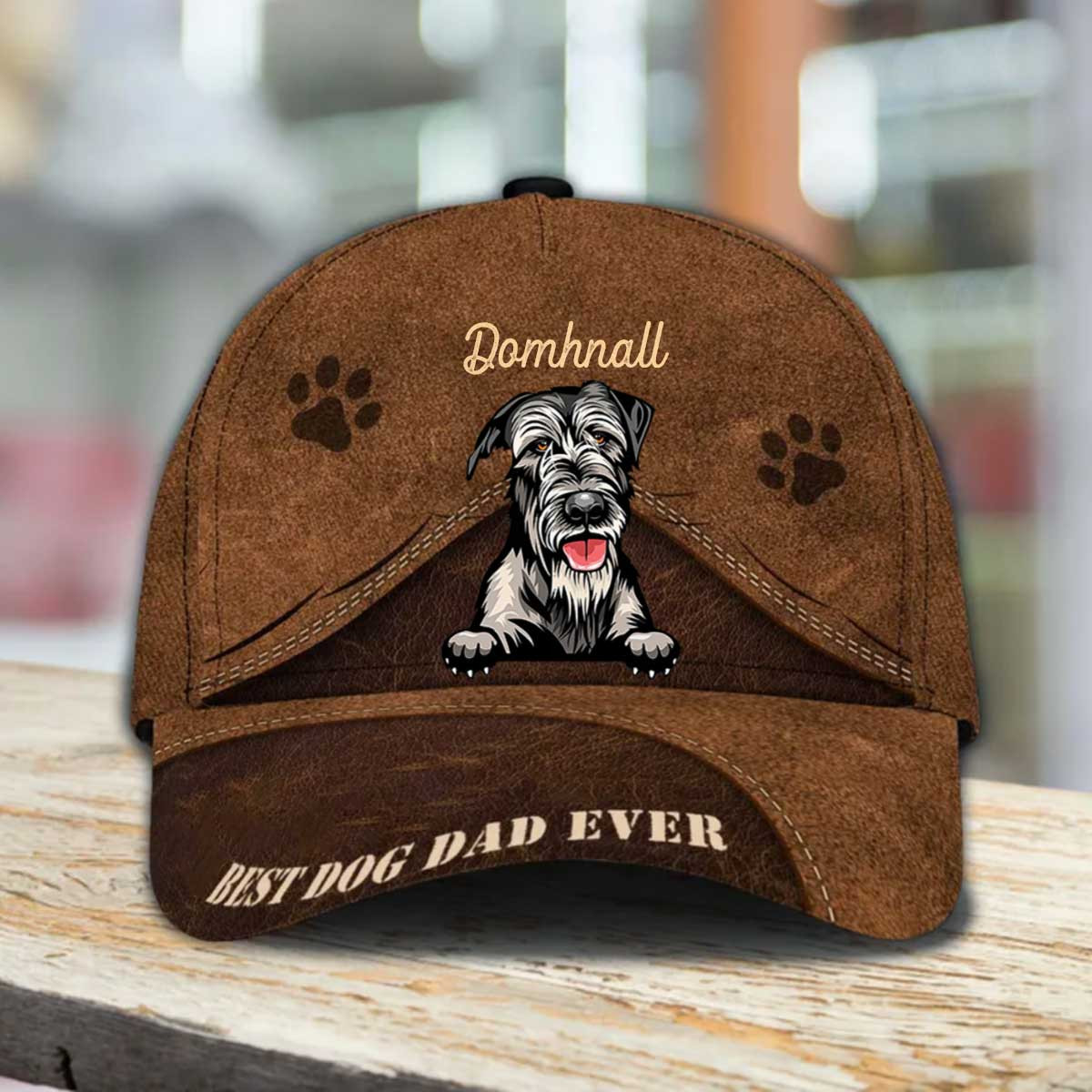 Personalized Irish Wolfhound Hat, Custom Photo Irish Wolfhound 3D Cap Trucker Hats Custom Hats Gifts For Men & Women