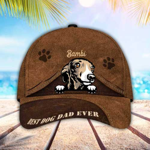 Personalized Italian Greyhound Hat, Custom Photo Italian Greyhound 3D Cap Trucker Hats Custom Hats Gifts For Men & Women