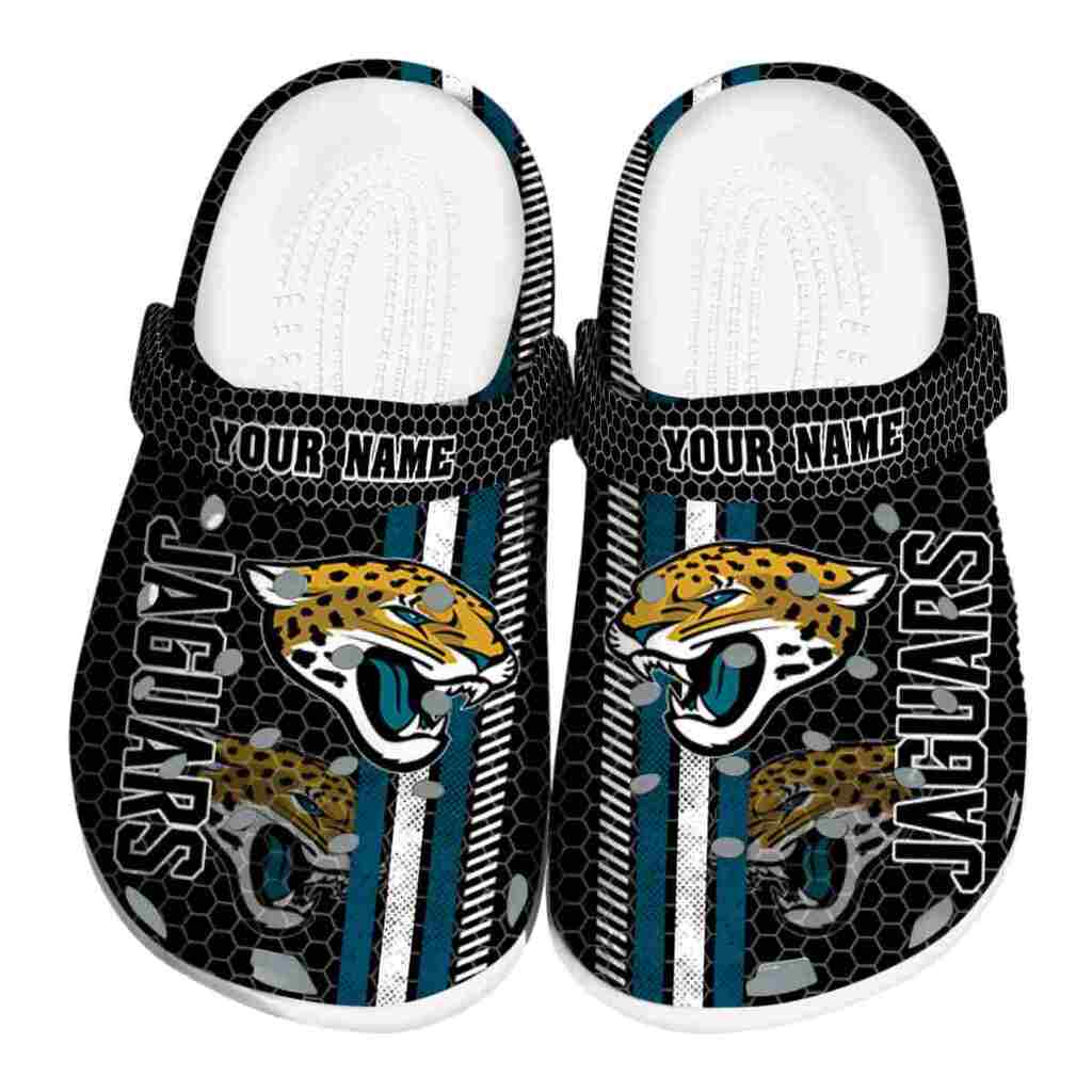 Personalized Jacksonville Jaguars Contrasting Stripes ClogTVC1801183