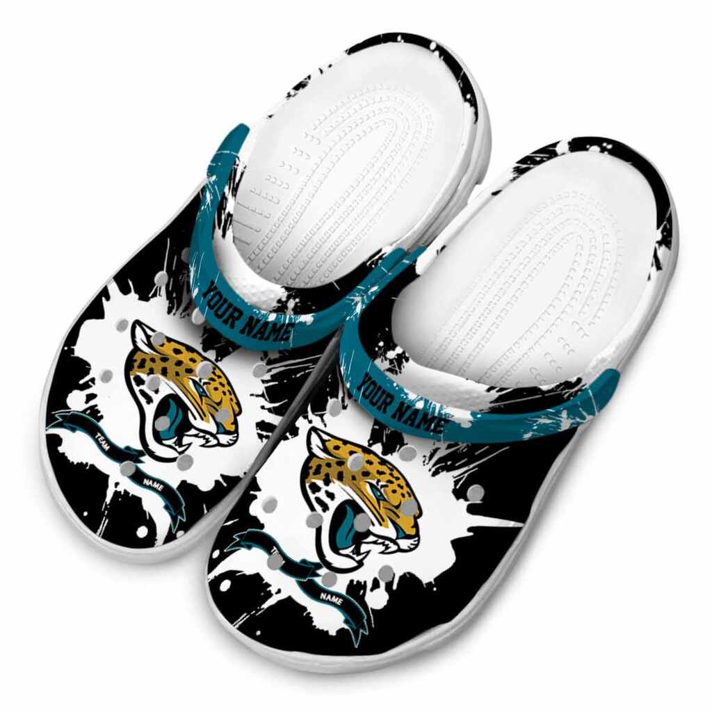 Personalized Jacksonville Jaguars Splatter Pattern ClogTVC1801183 - Image 4