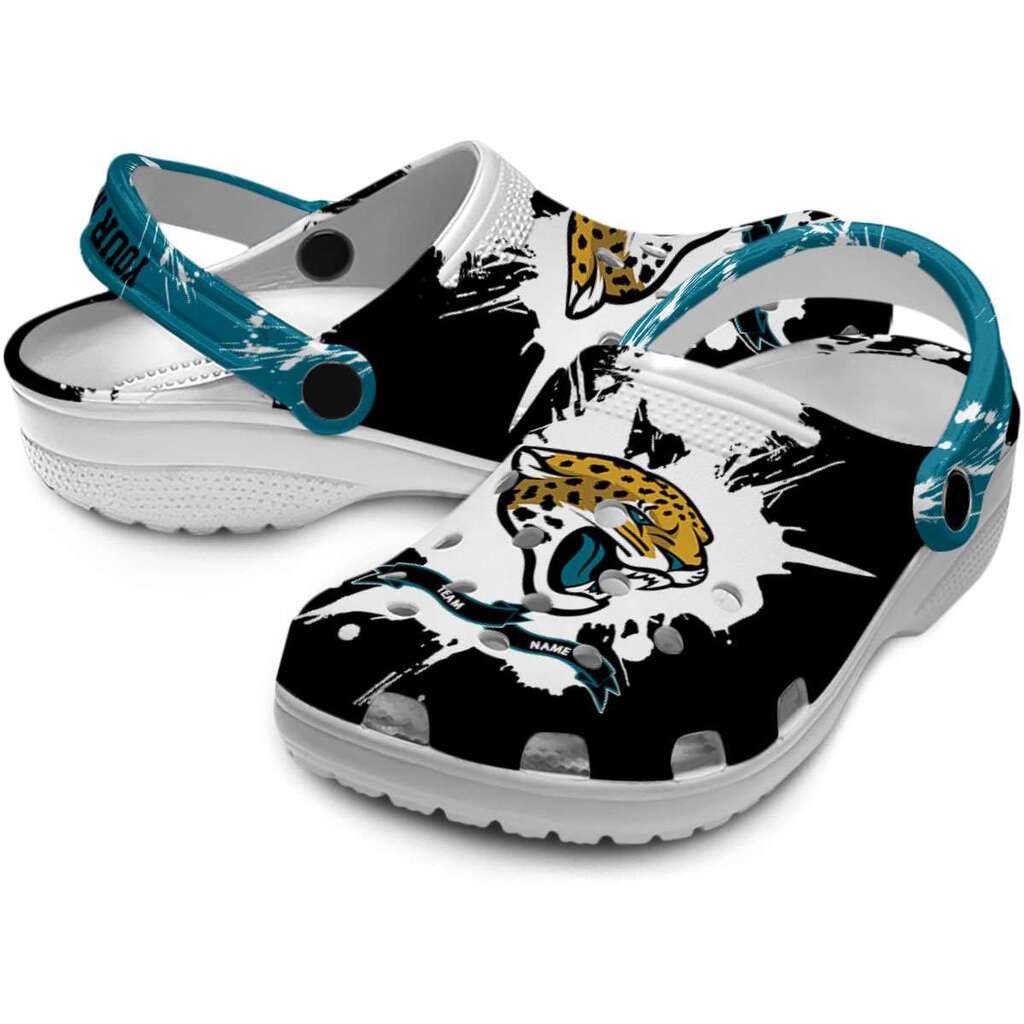 Personalized Jacksonville Jaguars Splatter Pattern ClogTVC1801183 - Image 3